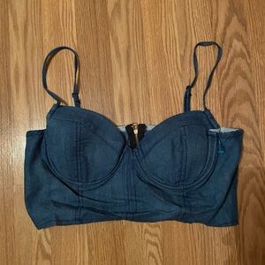 Uniq denim bralette